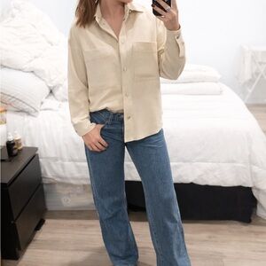 Zara suede blouse
